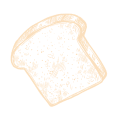 Floating bread background